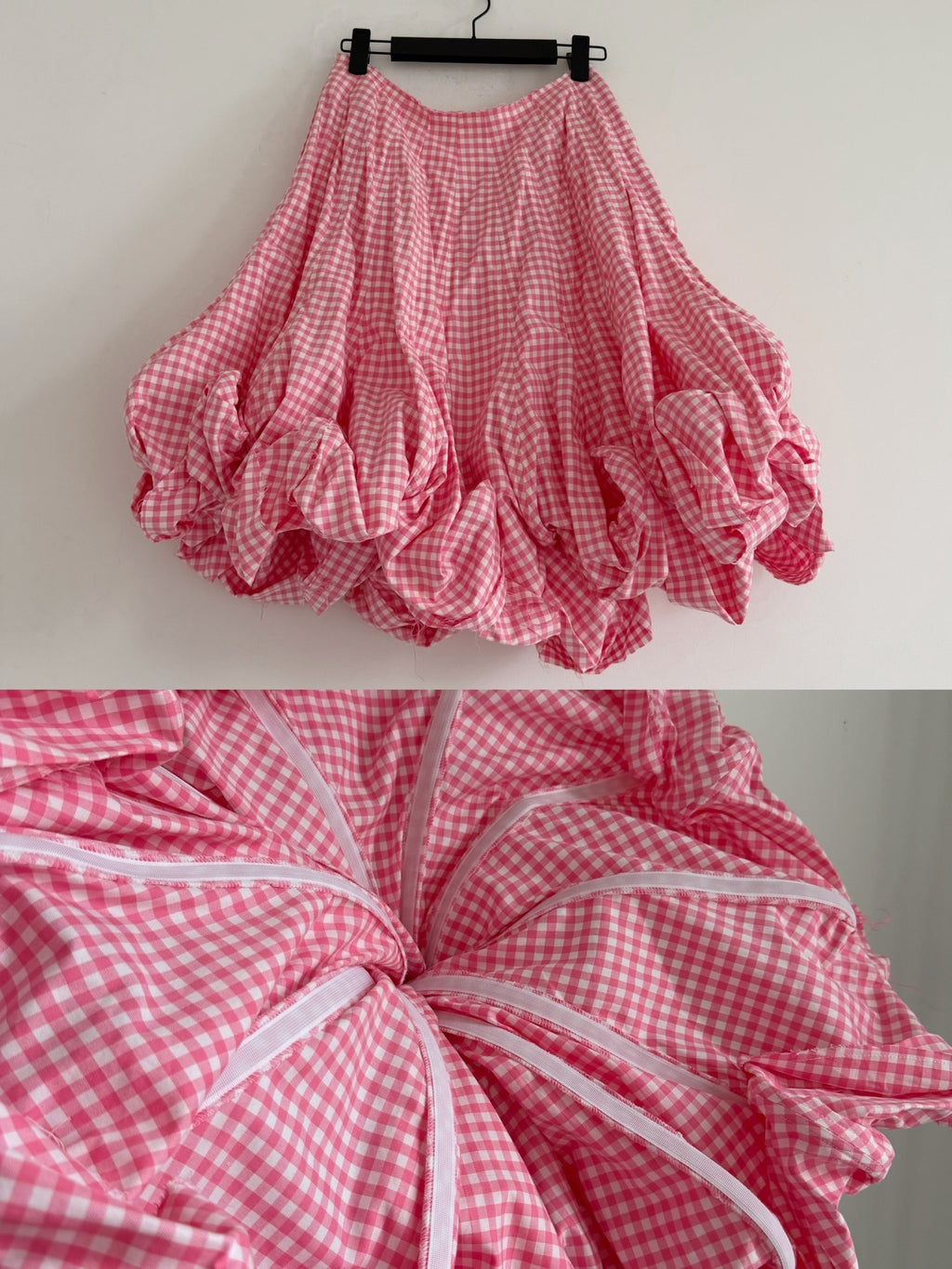 Comme Des Garcons Midi Pink Skirt