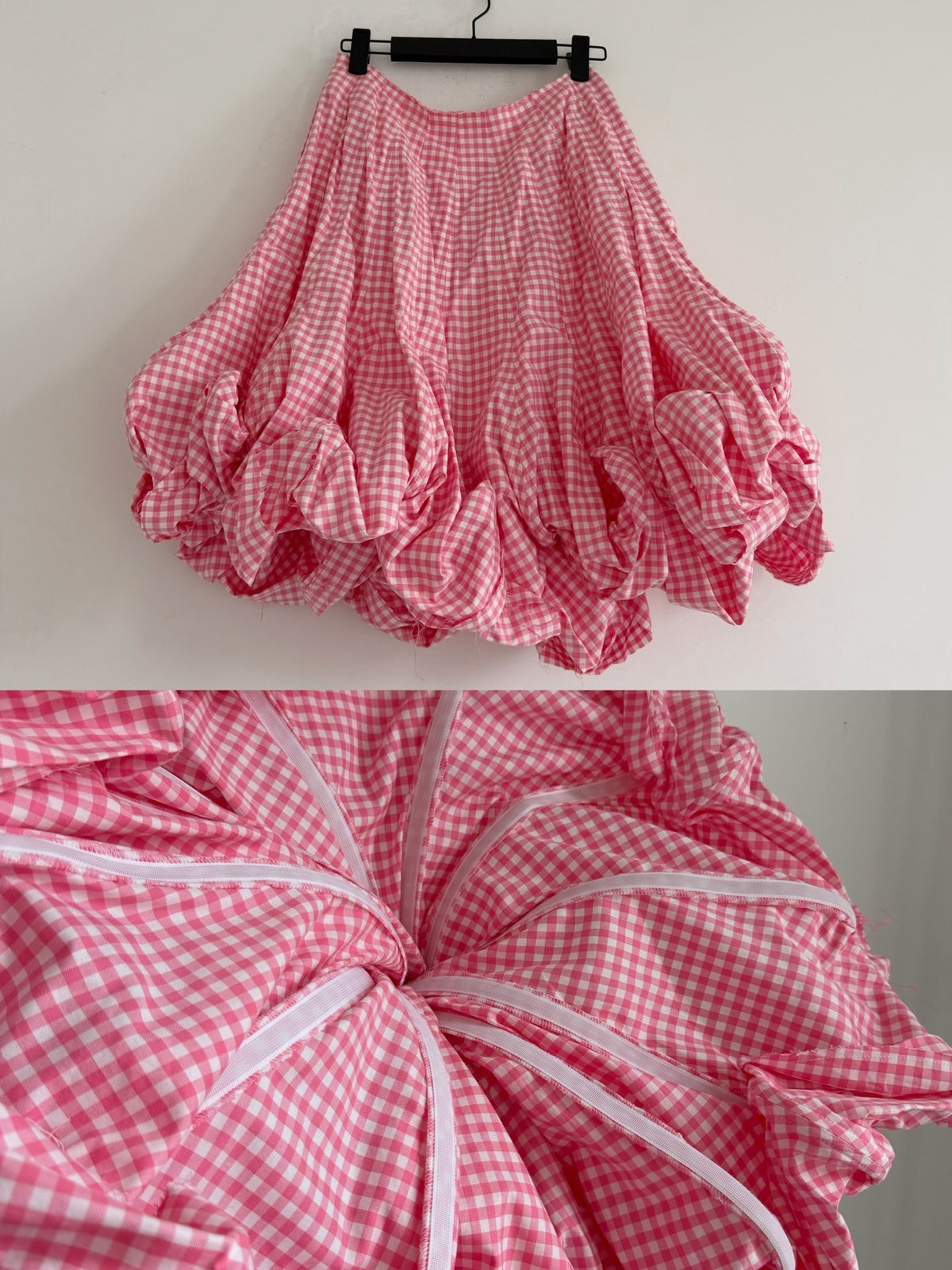Comme Des Garcons Midi Pink Skirt