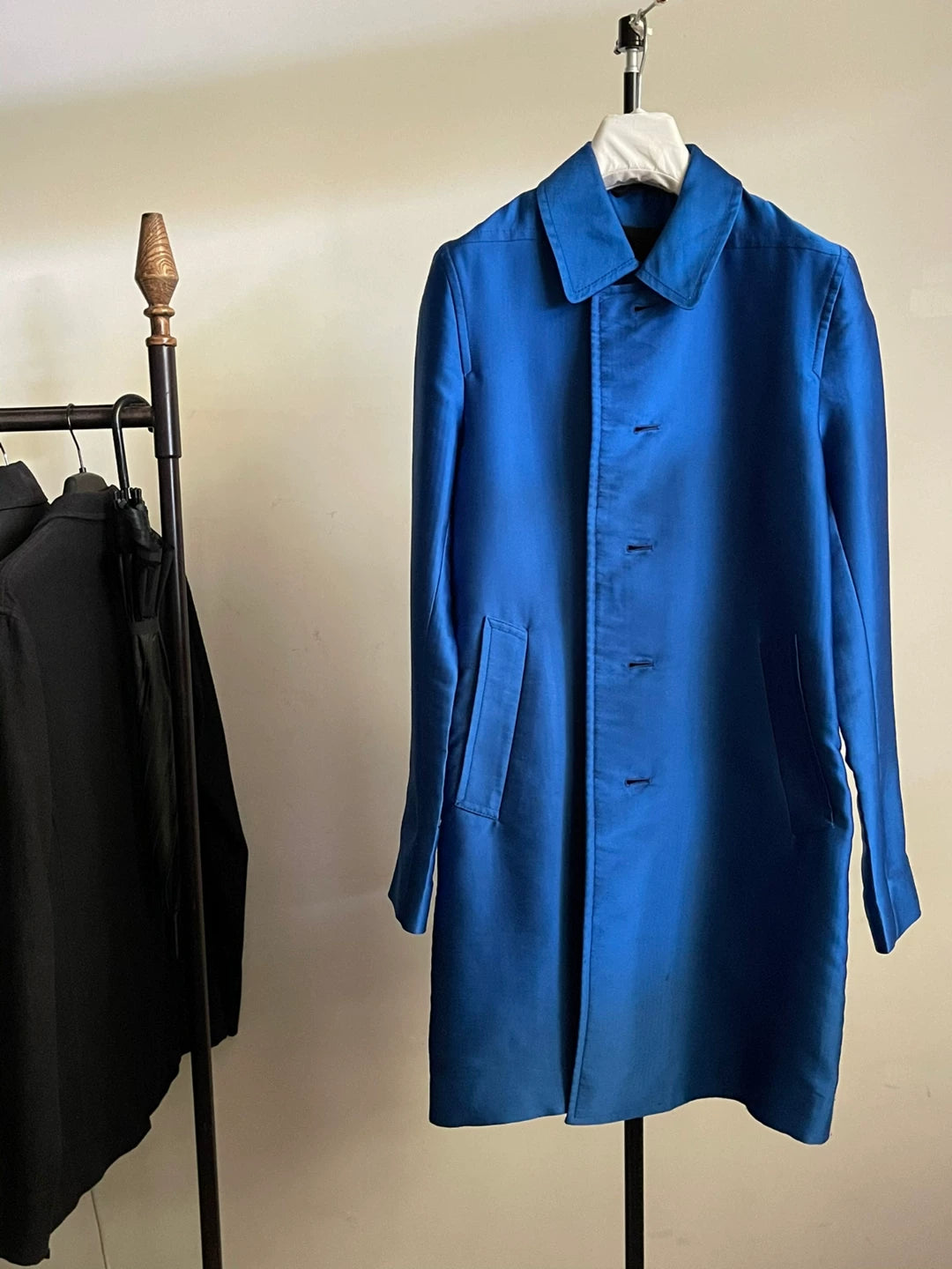 Ann Demeulemeester FW12 Electric Blue Cupro Jacket