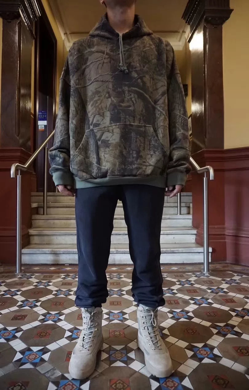 Yeezy Season 5 Tree Camouflage Cotton Hoodie