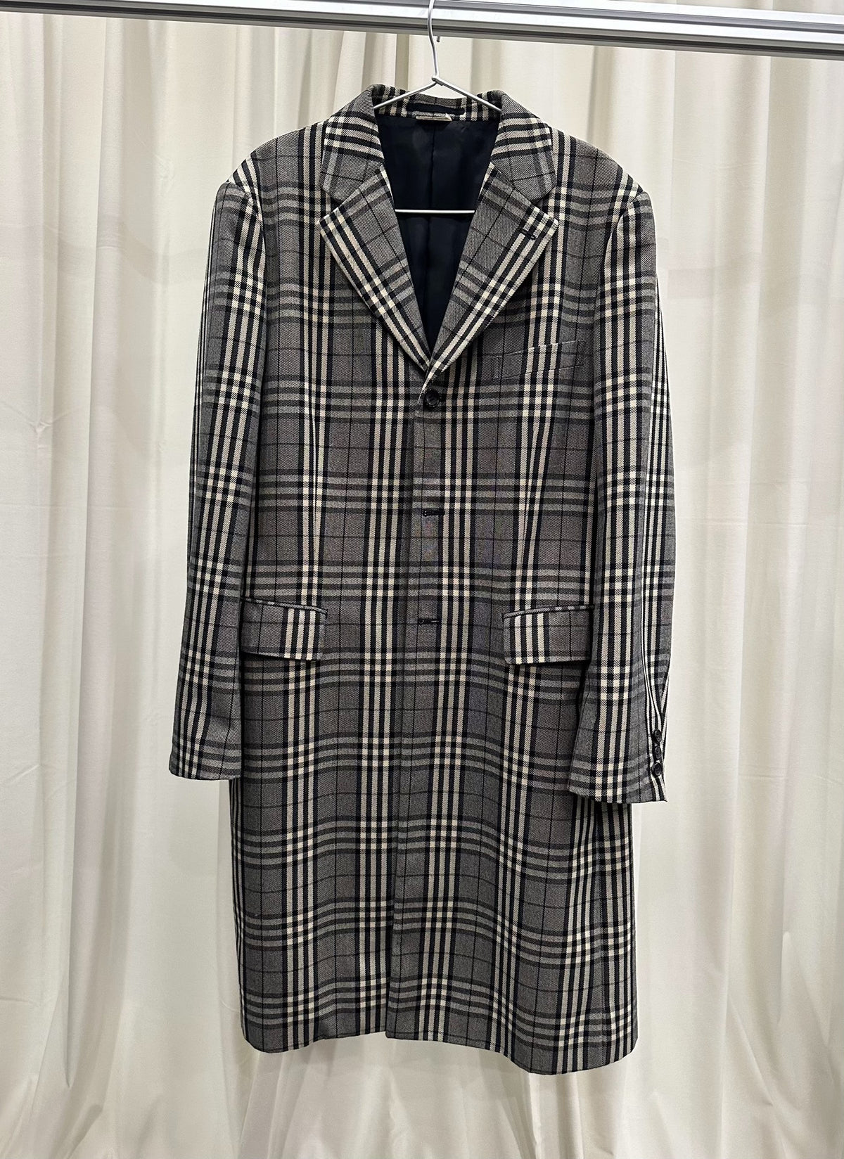 Comme des Garçons CDG 20AW Plaid Suit Silhouette Coat