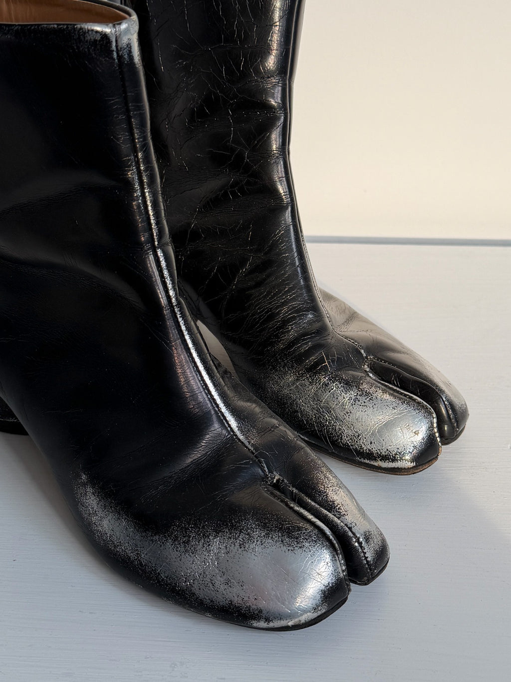 Maison Margiela Color Wash Leather Tabi Shoes