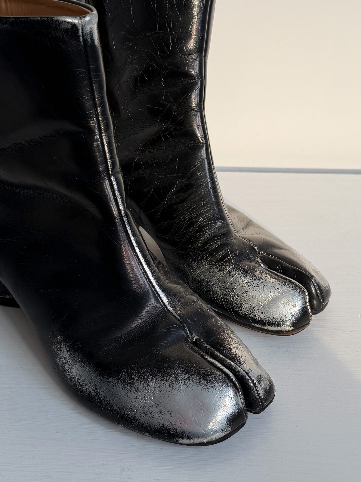 Maison Margiela Color Wash Leather Tabi Shoes