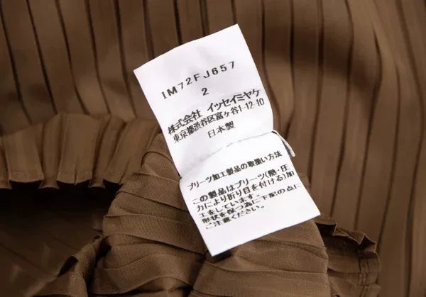 Issey Miyake Vintage Brown Deformed Pleated Top