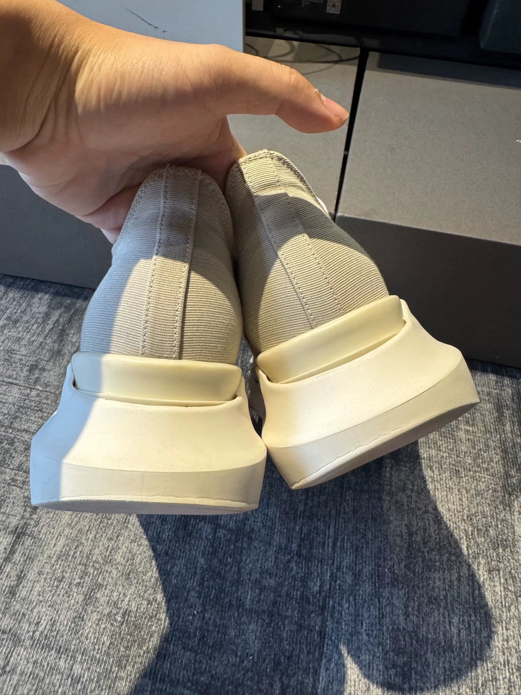 Rick Owens Gray Sneakers