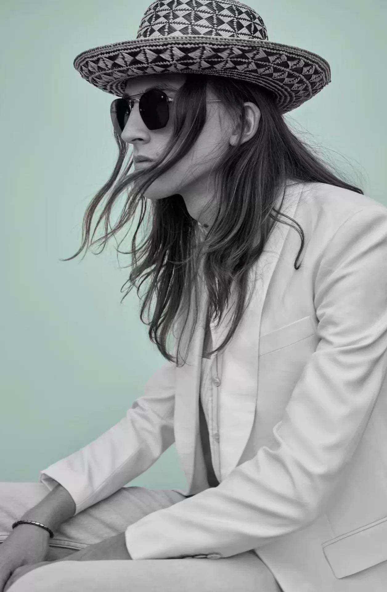 Saint Laurent 21SS Runway Off-White Silk Wool Suit