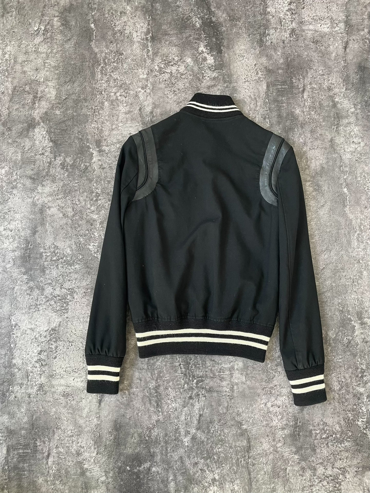 Saint Laurent Black Lambskin Wool Teddy Jacket