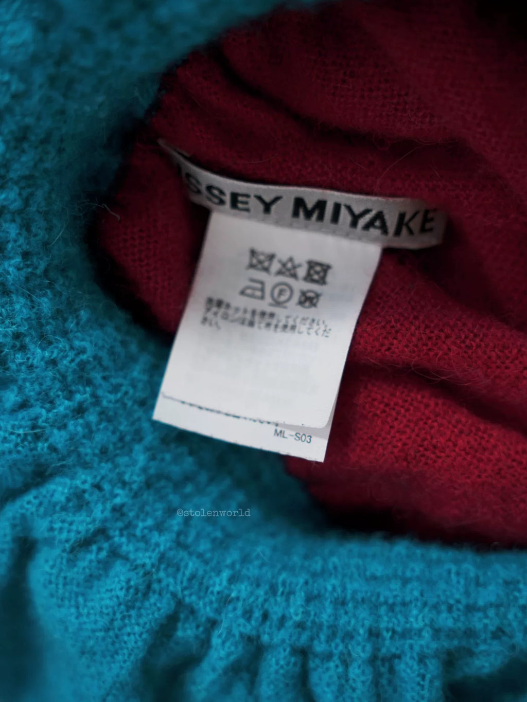 Issey Miyake 24AW Color-Block Knit Dress - Devines