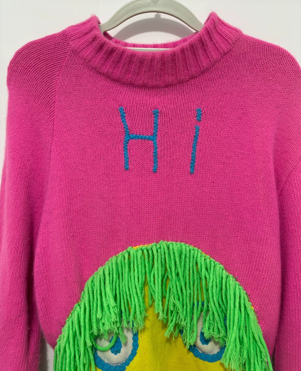Walter van Beirendonck runway cartoon sweater