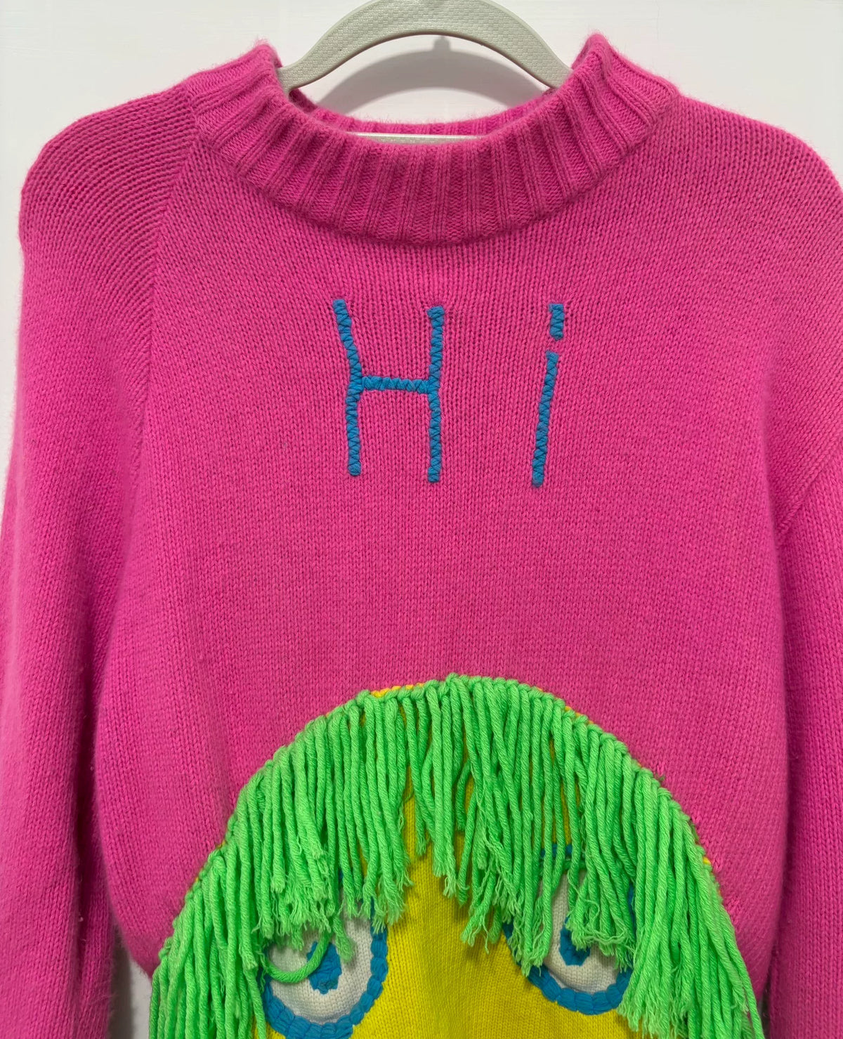 Walter van Beirendonck runway cartoon sweater