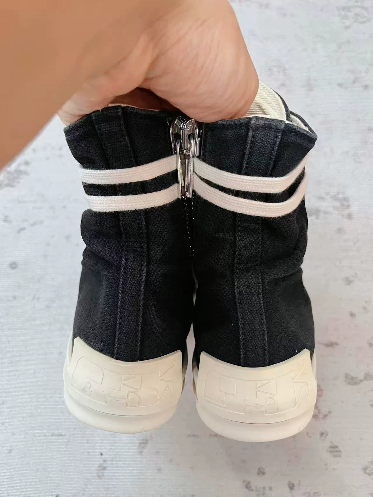 Rick Owens Drkshdw Heel Logo Sneakers