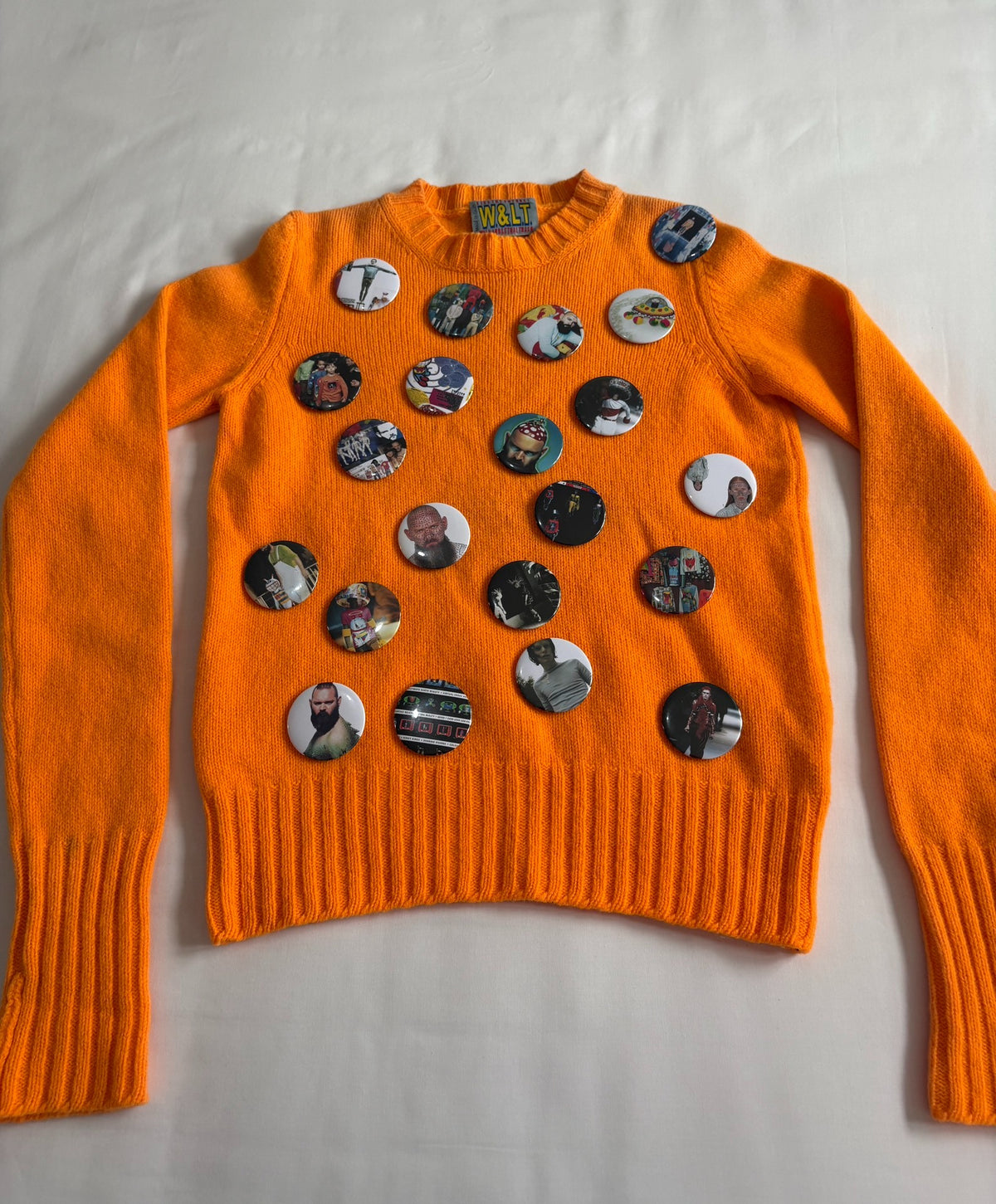 Walter van Beirendonck sweater W&LT pre‑owned vintage orange badge sweater