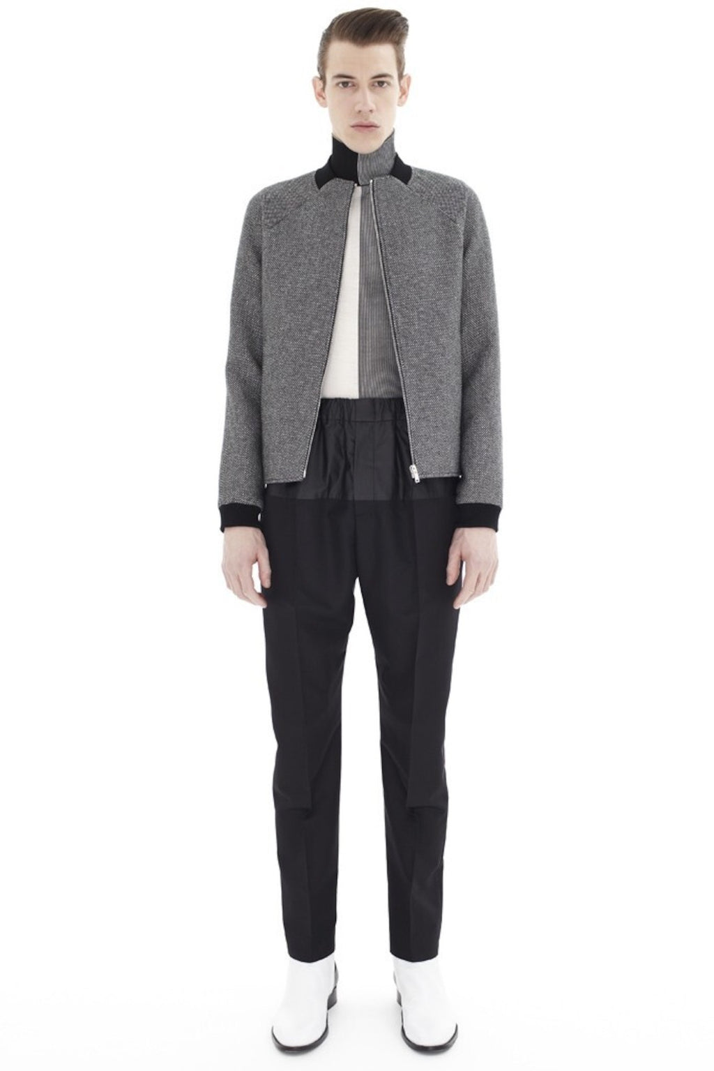 Balenciaga AW12 Wool Zip-Up Jacket