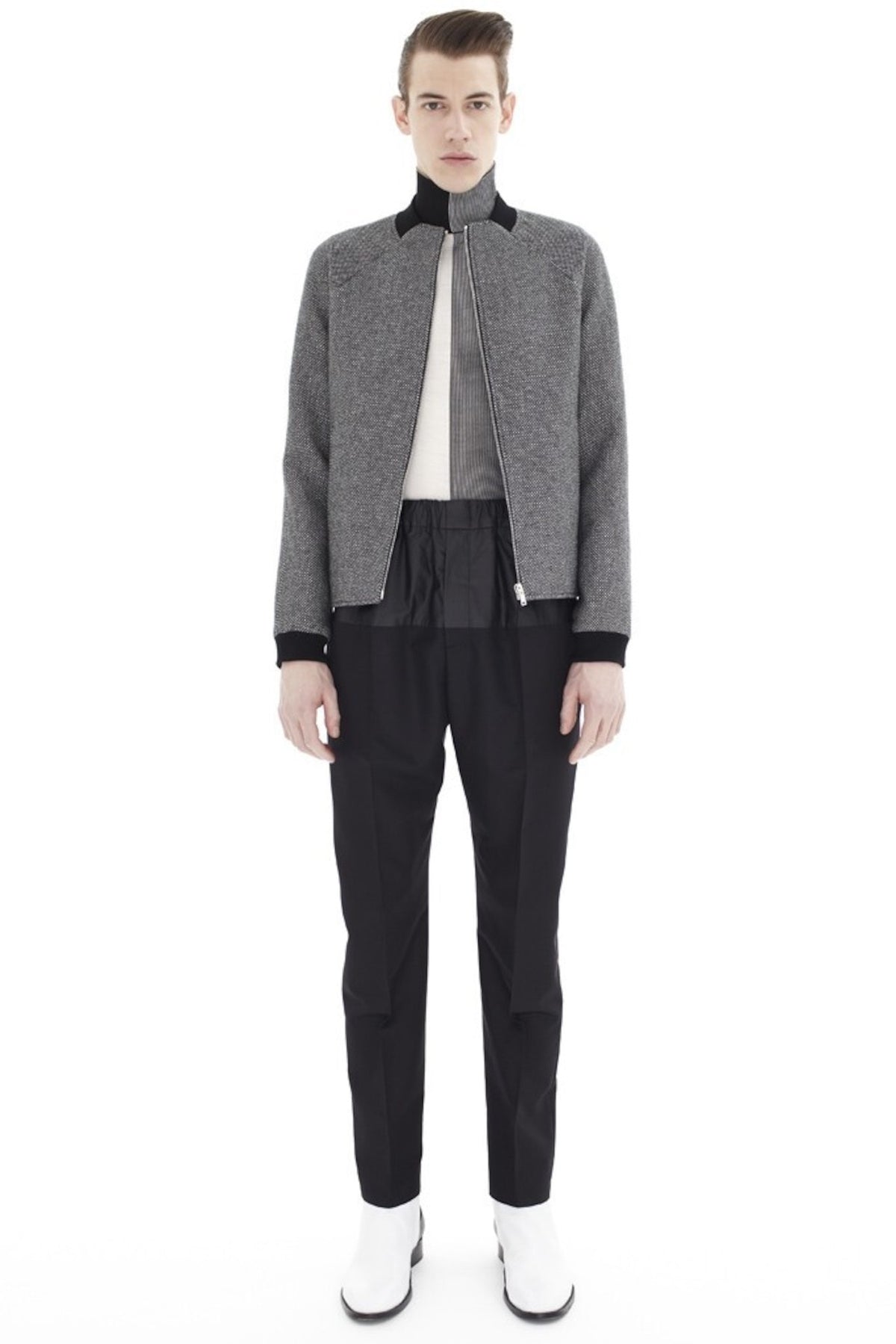 Balenciaga AW12 Wool Zip-Up Jacket
