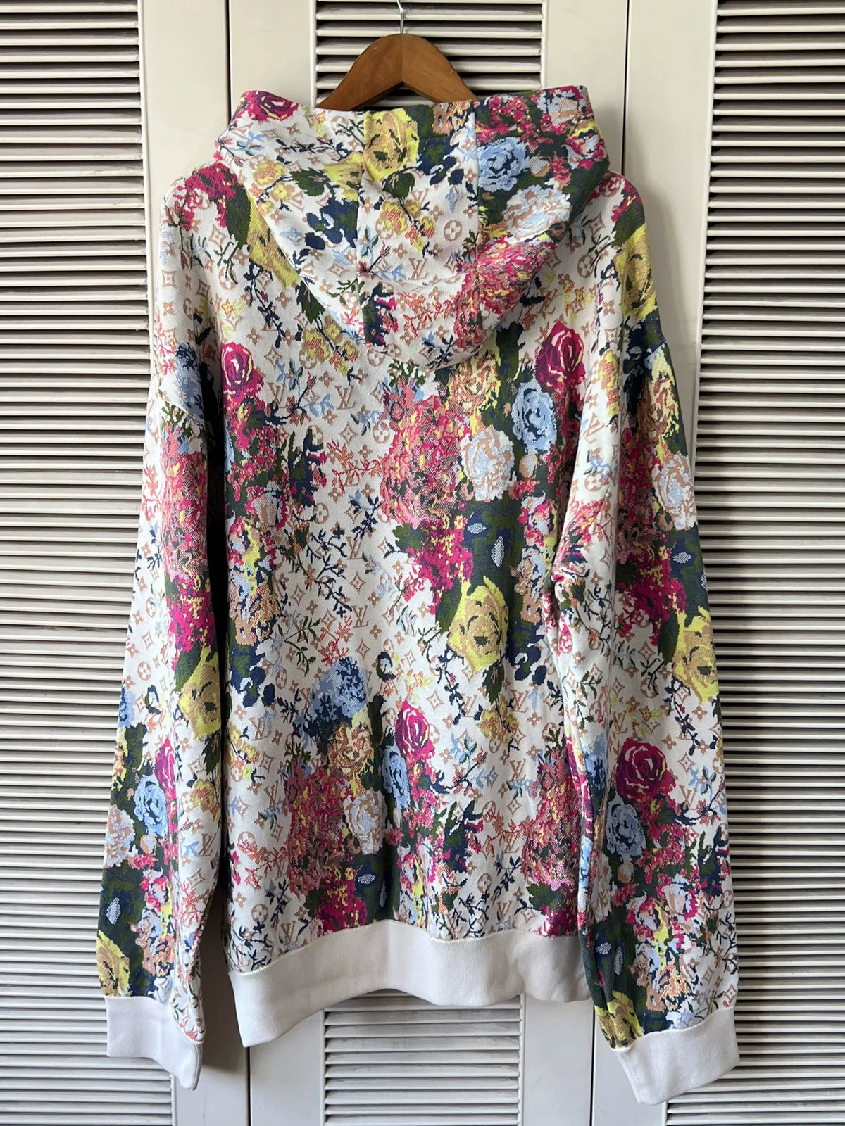 Louis Vuitton Hooded All-Over Print Floral Hoodie