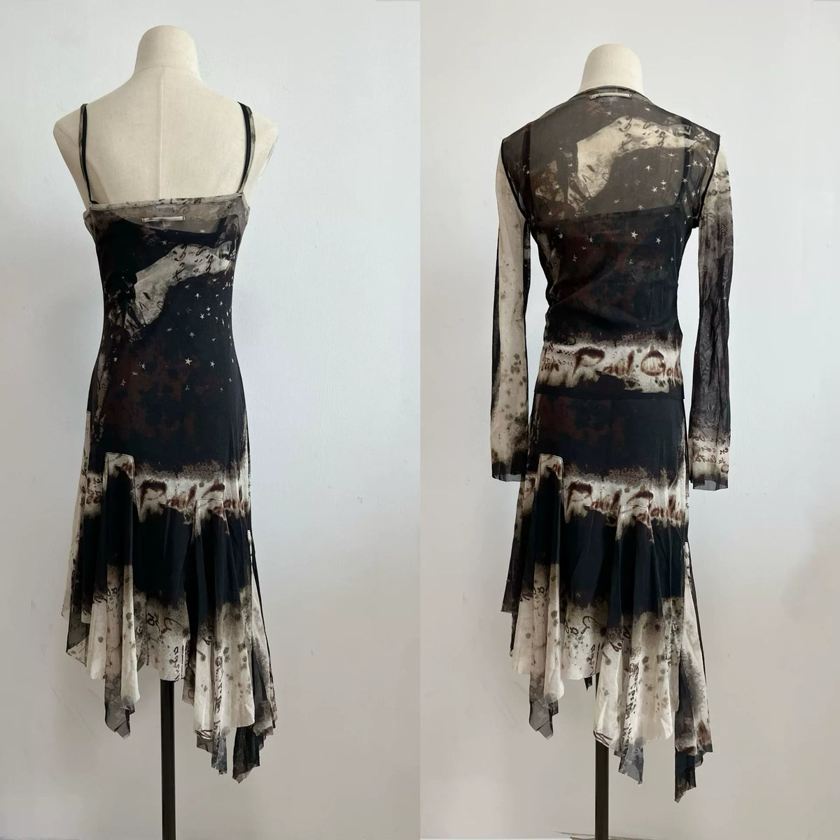 Jean Paul Gaultier Starry Sky Portrait Set Dress Top