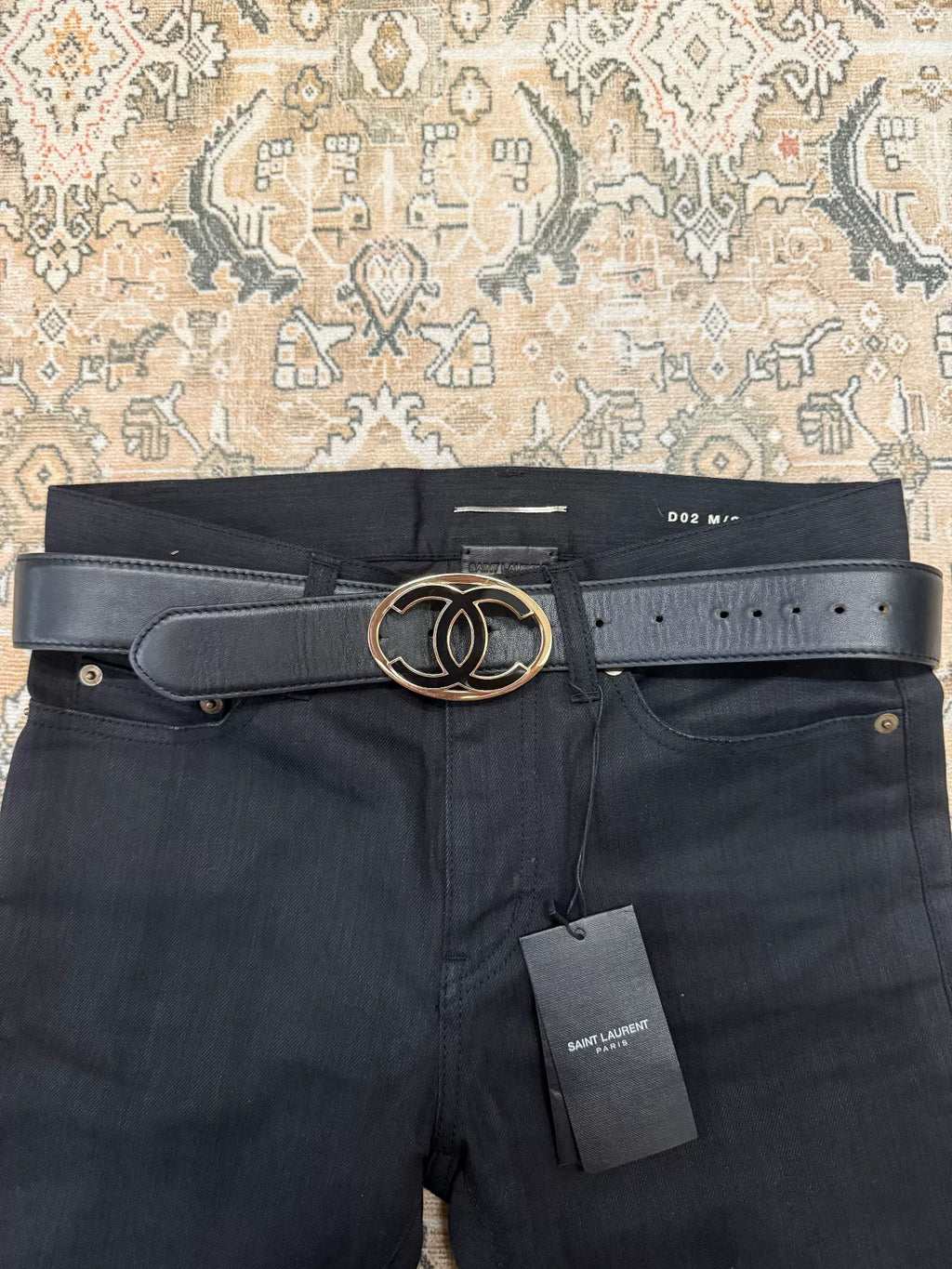 Chanel Double C Classic Logo Belt