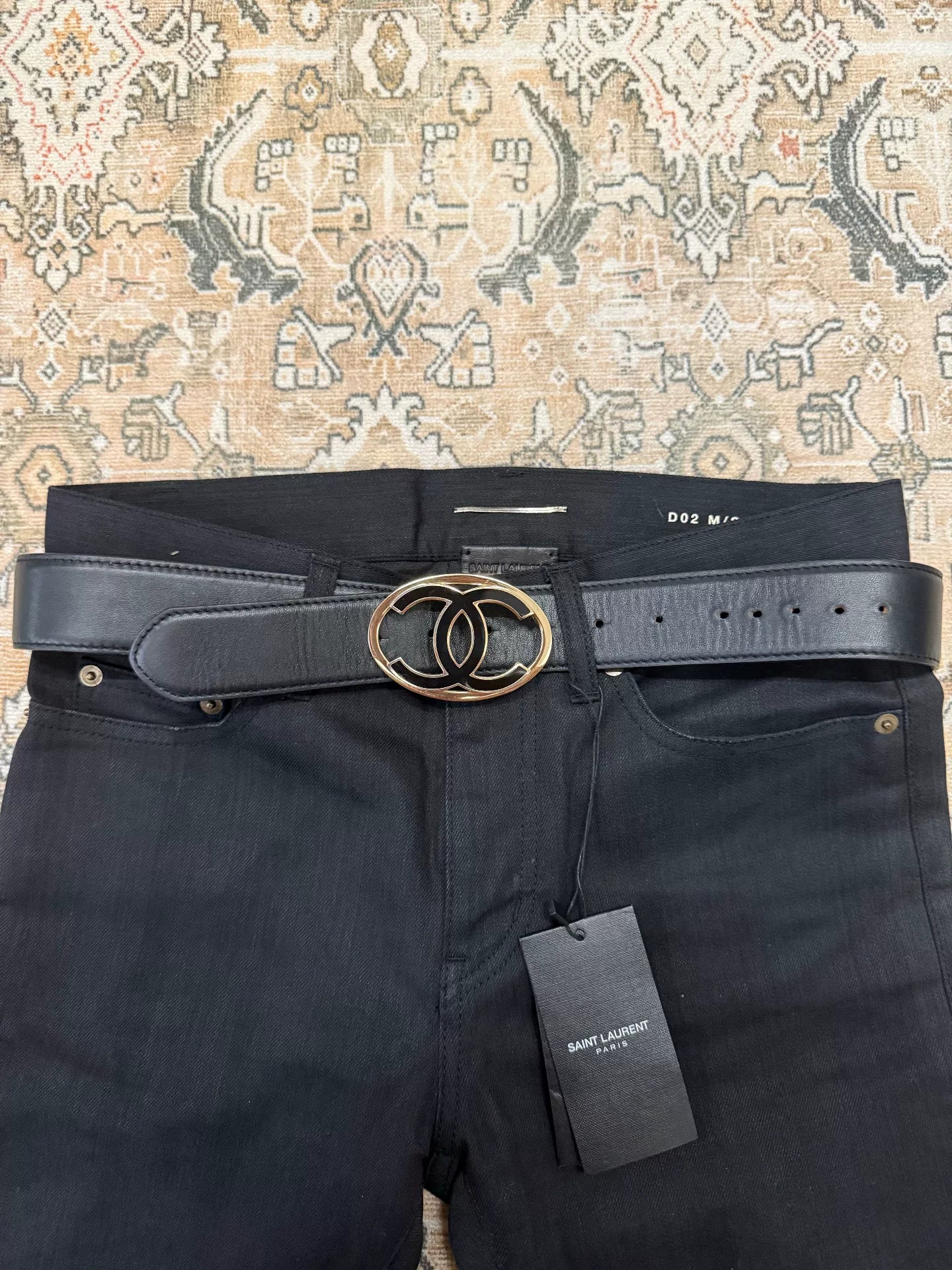 Chanel Double C Classic Logo Belt