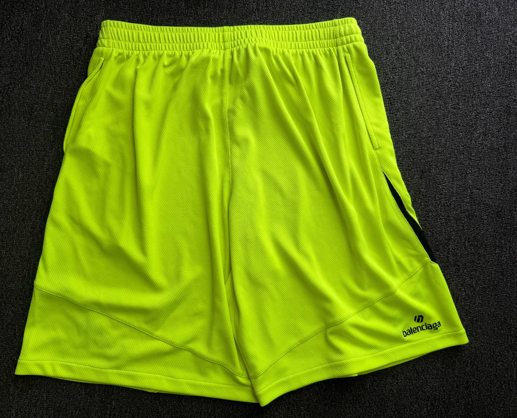 Balenciaga Soccer Shorts Yellow