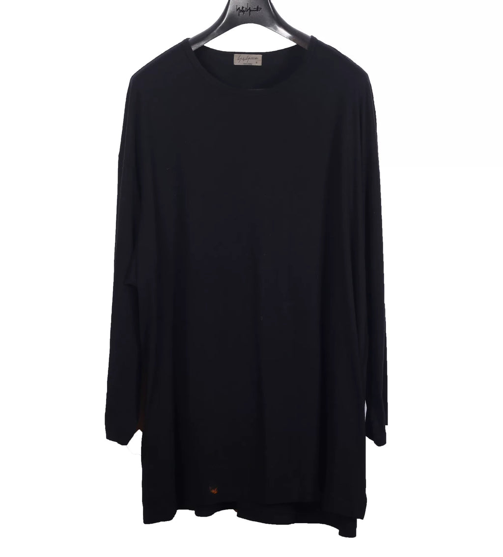 Yohji Yamamoto Pour Homme Mainline Long Sleeve Slogan T-Shirt