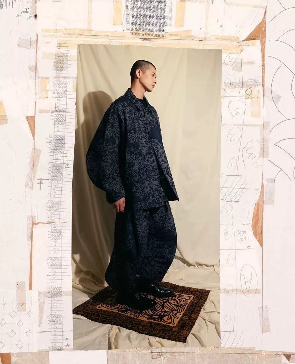 Nemeth Rope Knot Pattern Cotton Jacket