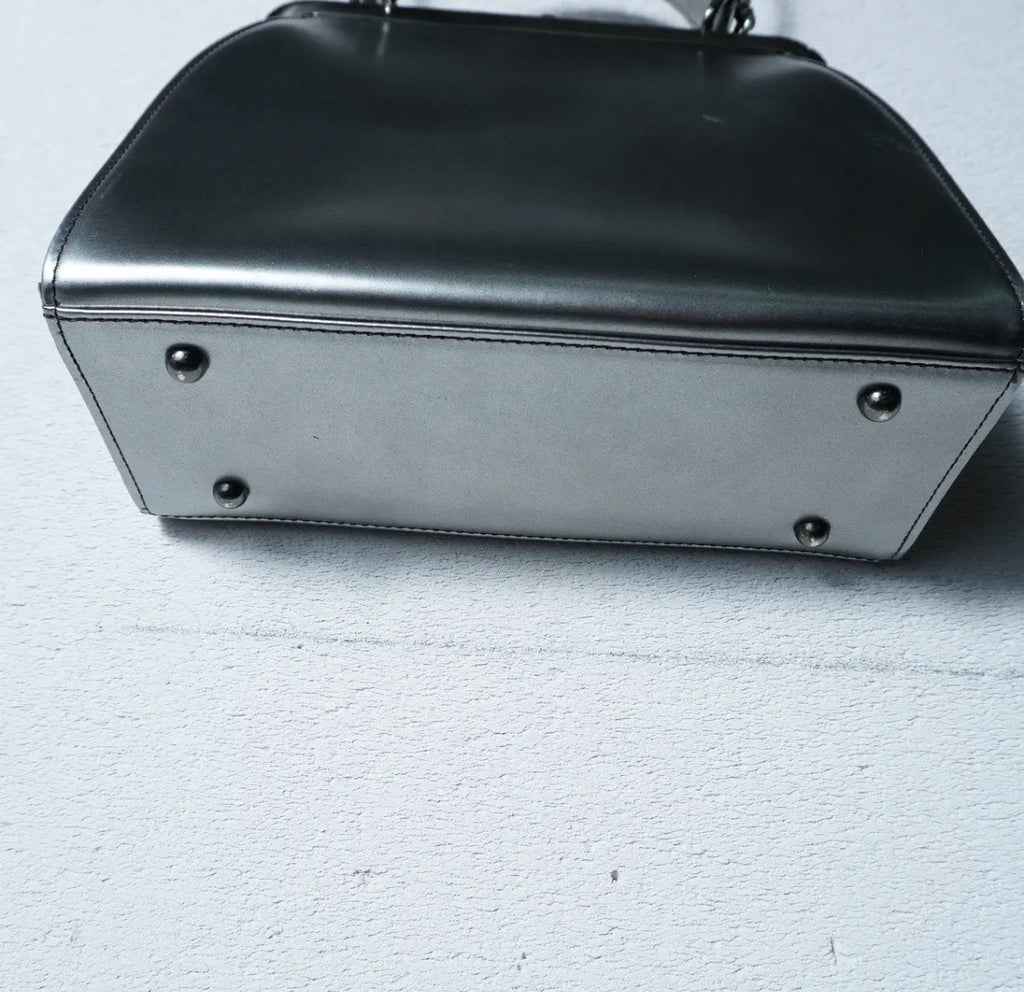 Jean Paul Gaultier Silver Gunflower Crossbody Bag