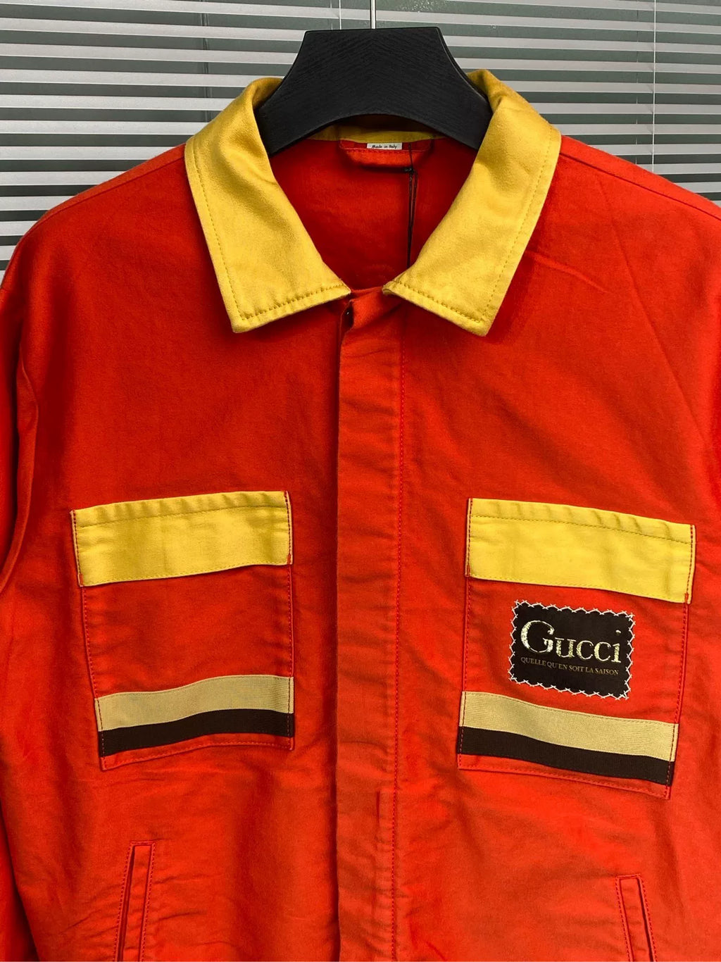 Gucci Color-Blocked Logo Jacket