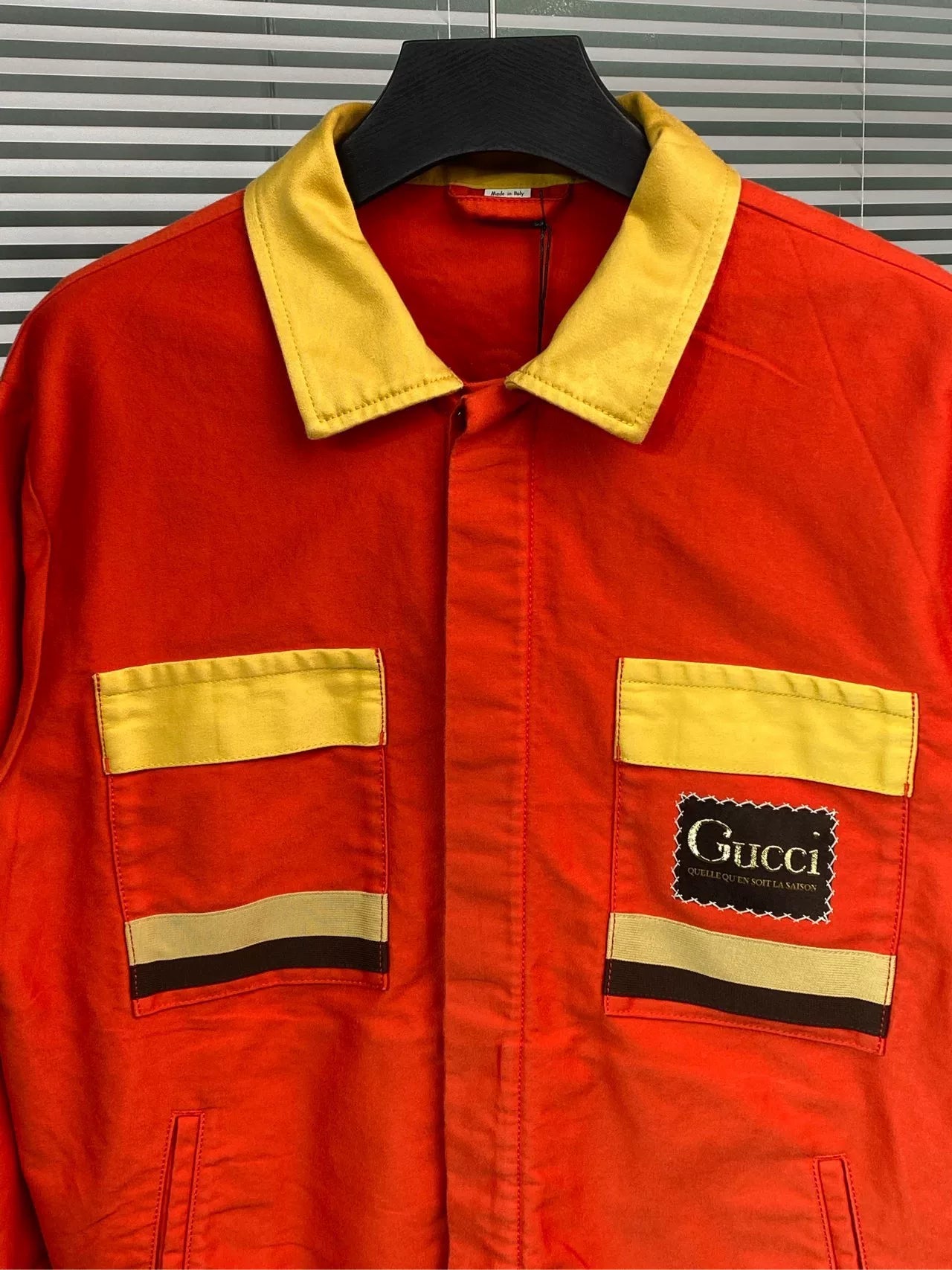 Gucci Color-Blocked Logo Jacket