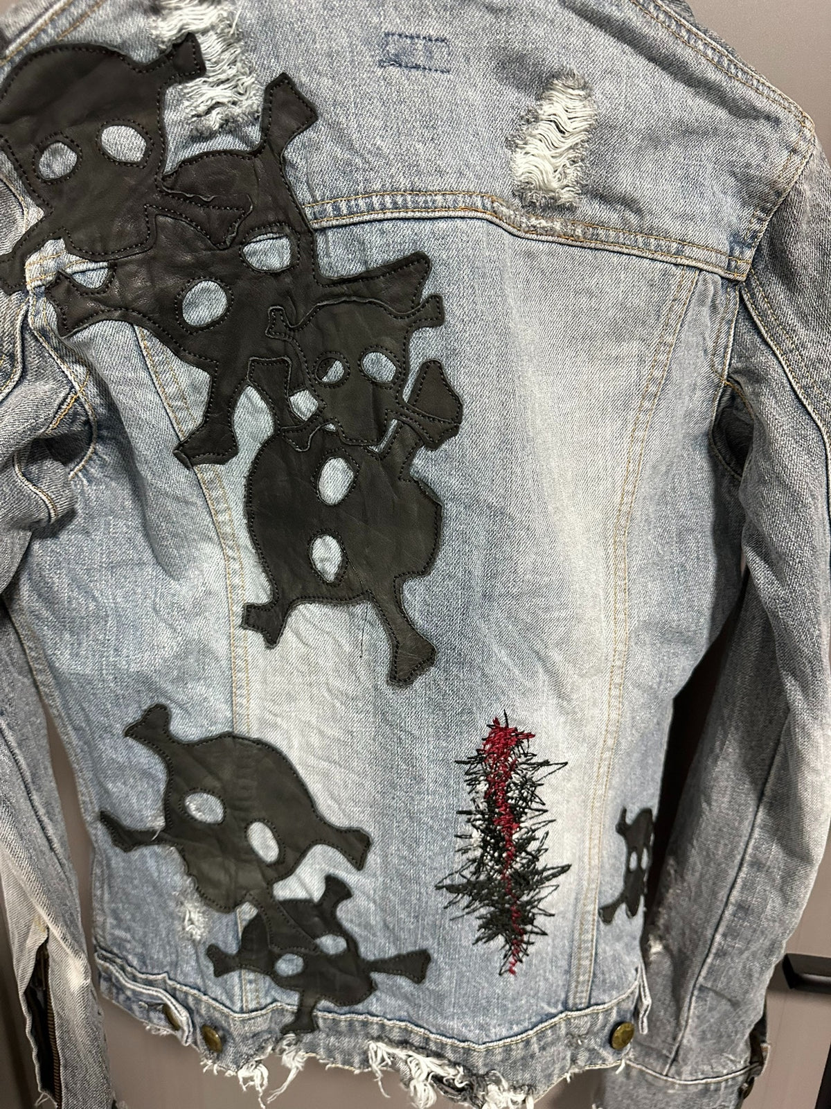 LGB l.g.b Patch Skull Denim Jacket