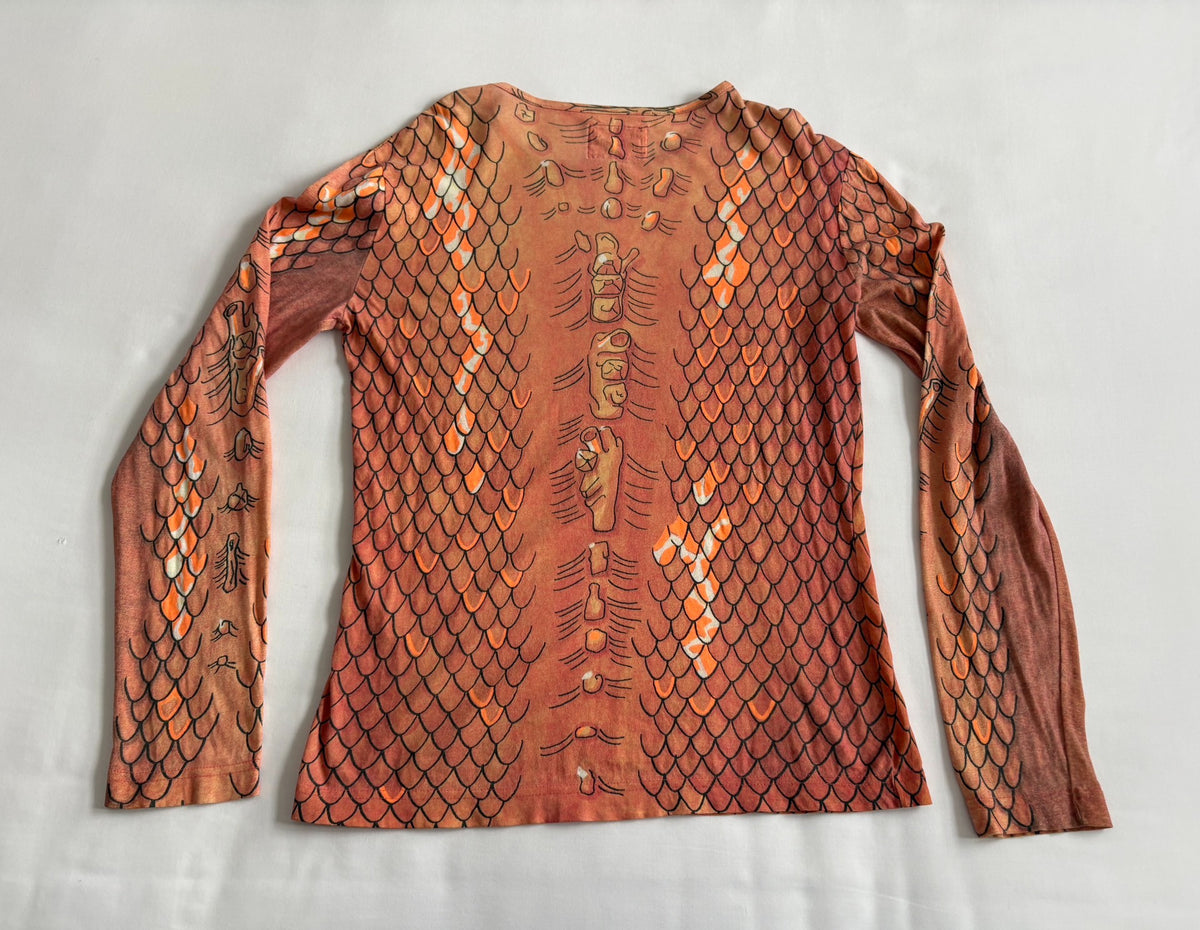 Walter van Beirendonck 1998 stylish long‑sleeve printed T‑shirt