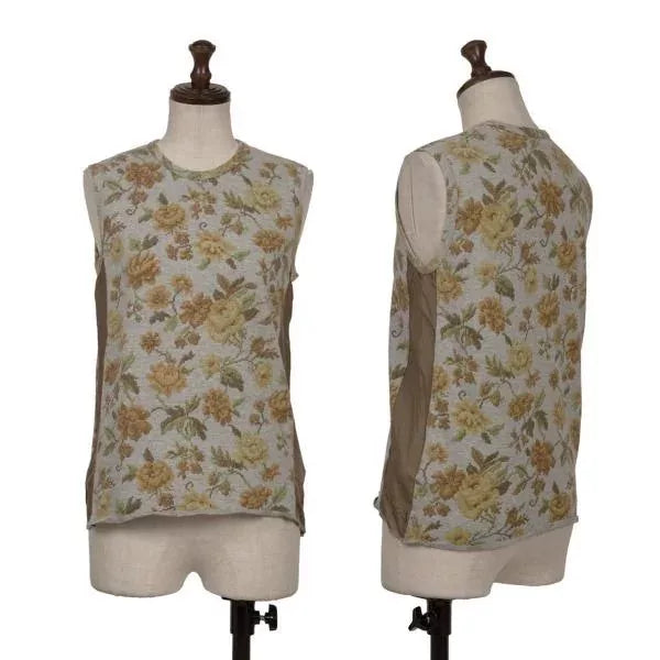 COMME des GARCONS Vintage Grey Floral Vest