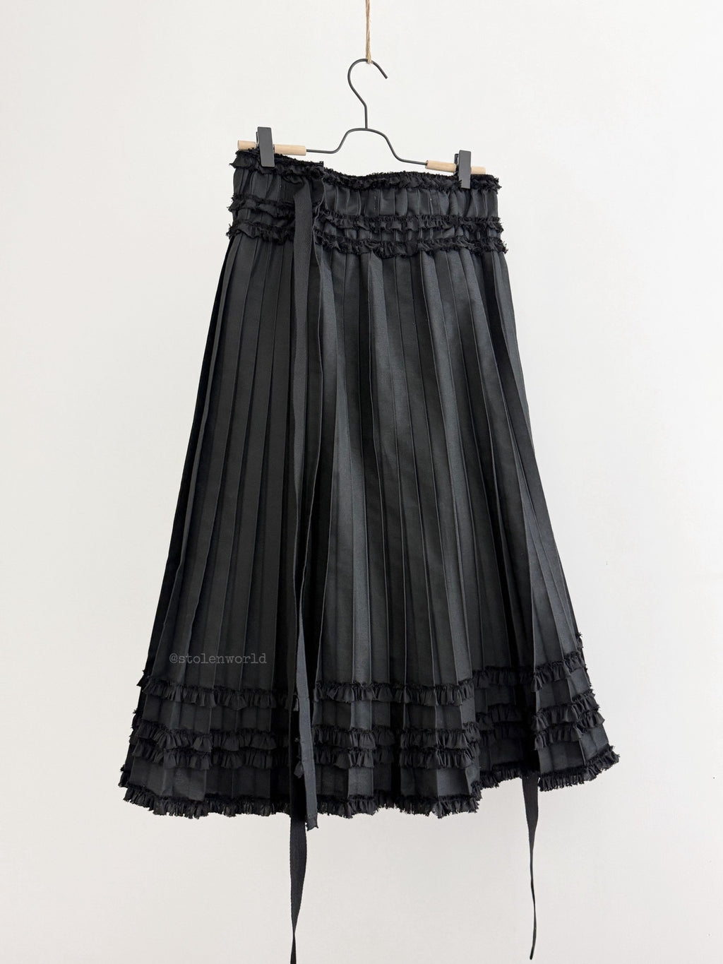 Comme Des Garcons 22SS Lace Pleated Skirt - Devines