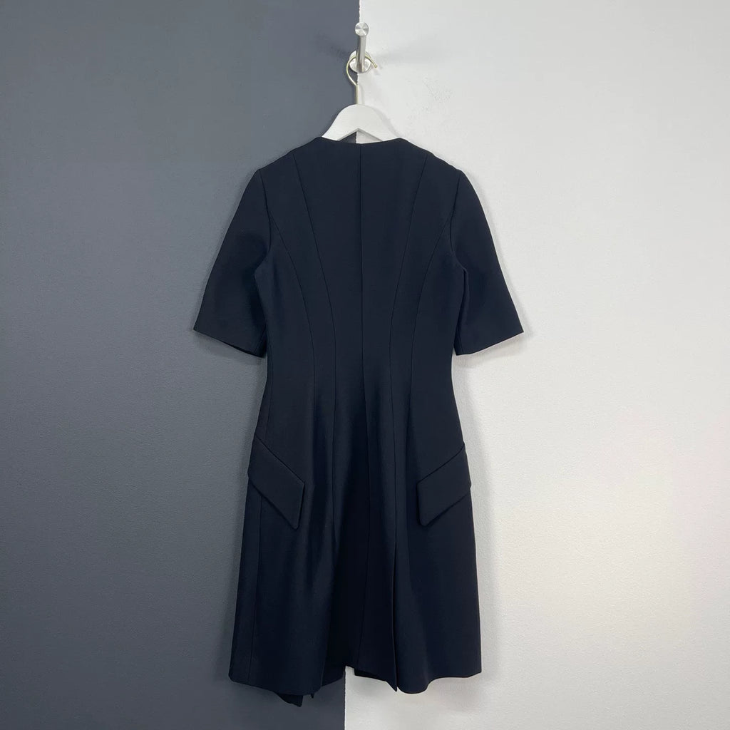 Dior Zipper Three-Quarter Sleeve Dress