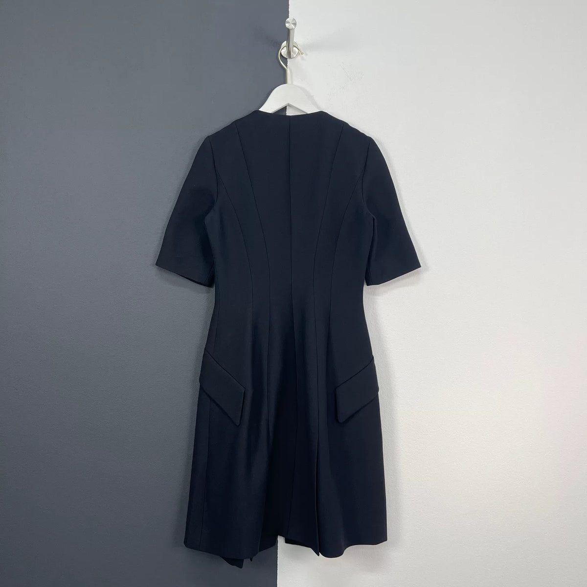 Dior Zipper Three-Quarter Sleeve Dress