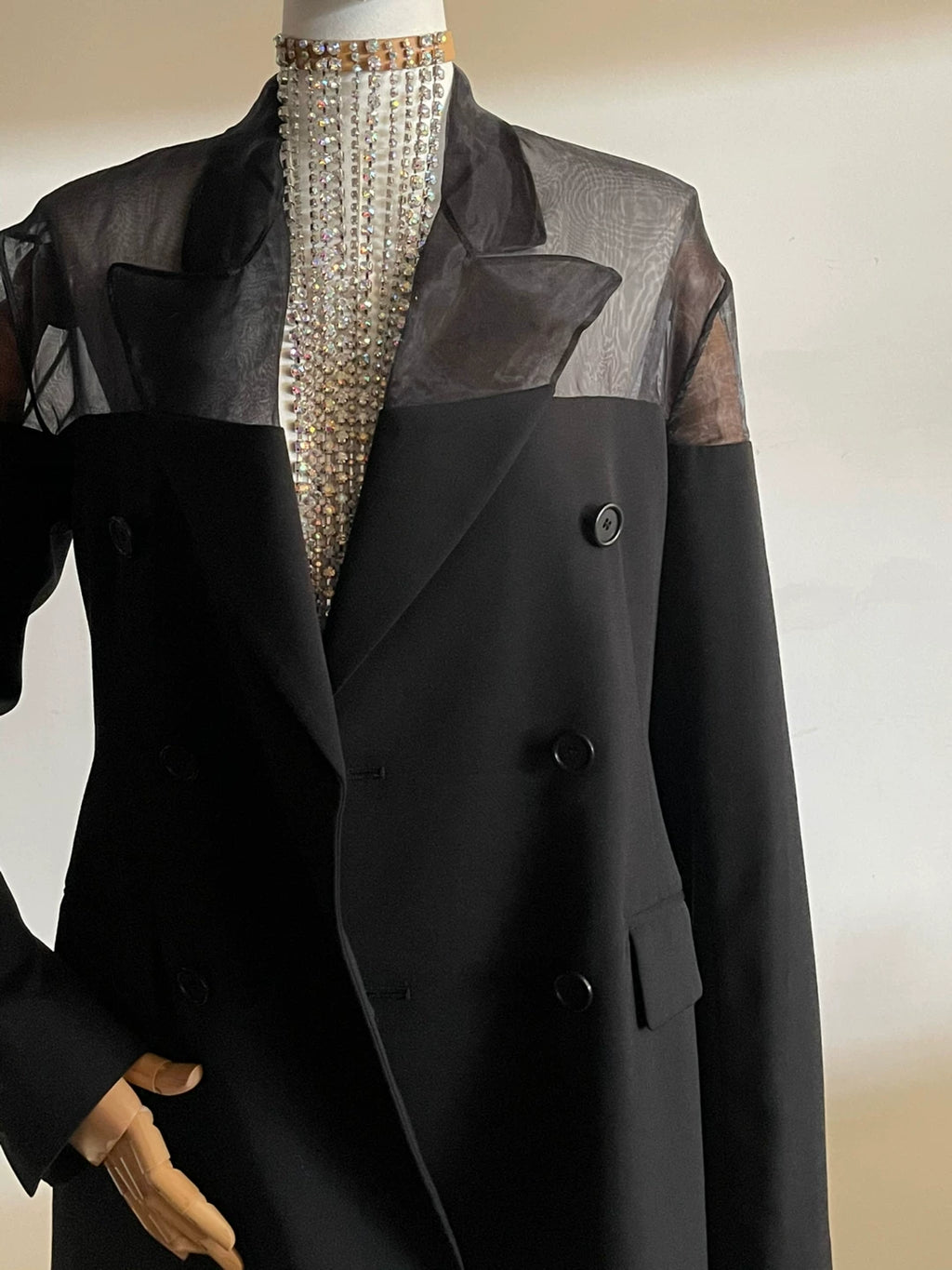 Maison Margiela Deconstructed Mesh Patchwork Jacket