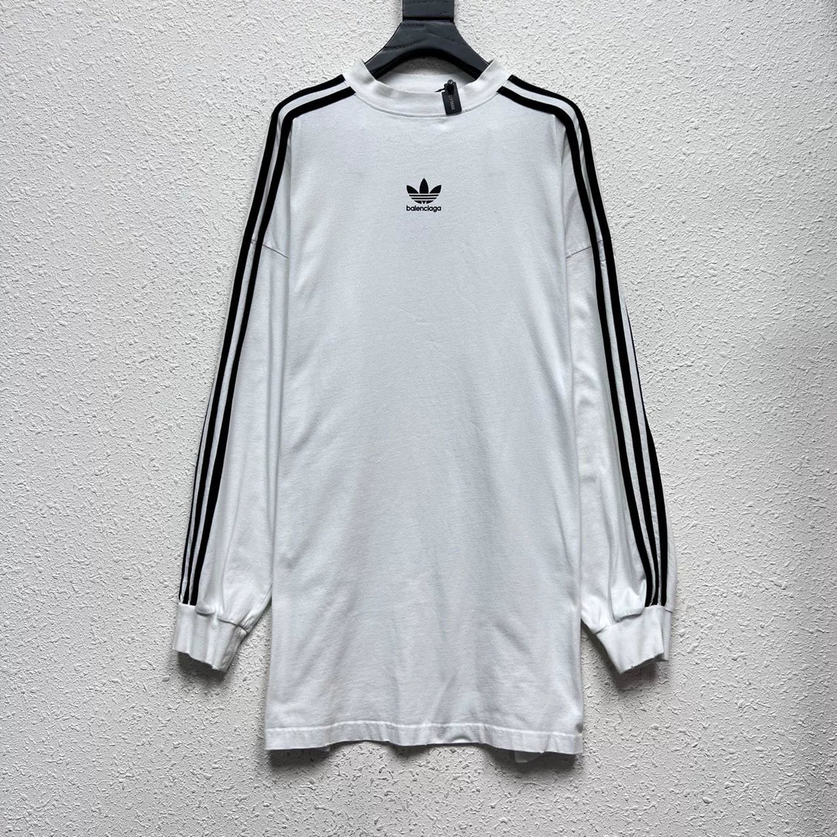Balenciaga Triple Stripe Distressed Sweater