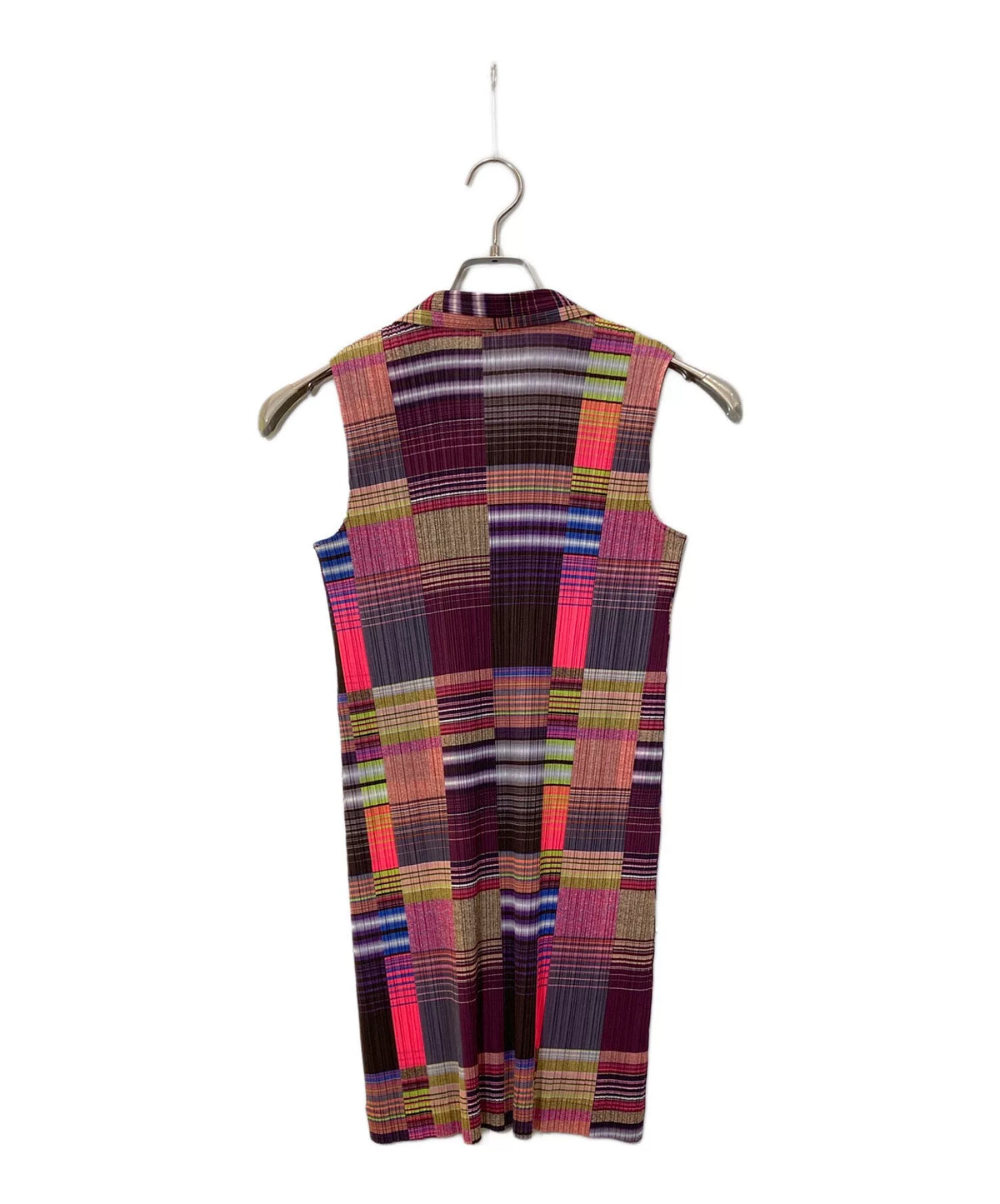 Issey Miyake Mosaic Plaid Dress