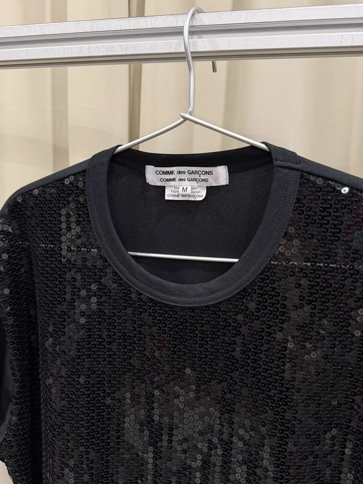 Comme des Garçons CDG sequin short-sleeve shirt