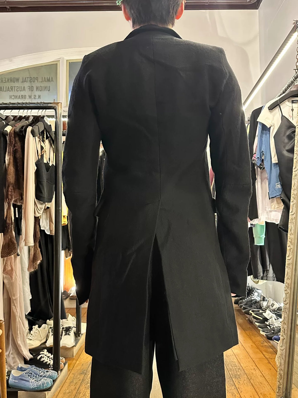 Y/Project FW12 3D Yohan Serfaty Black Wool Coat
