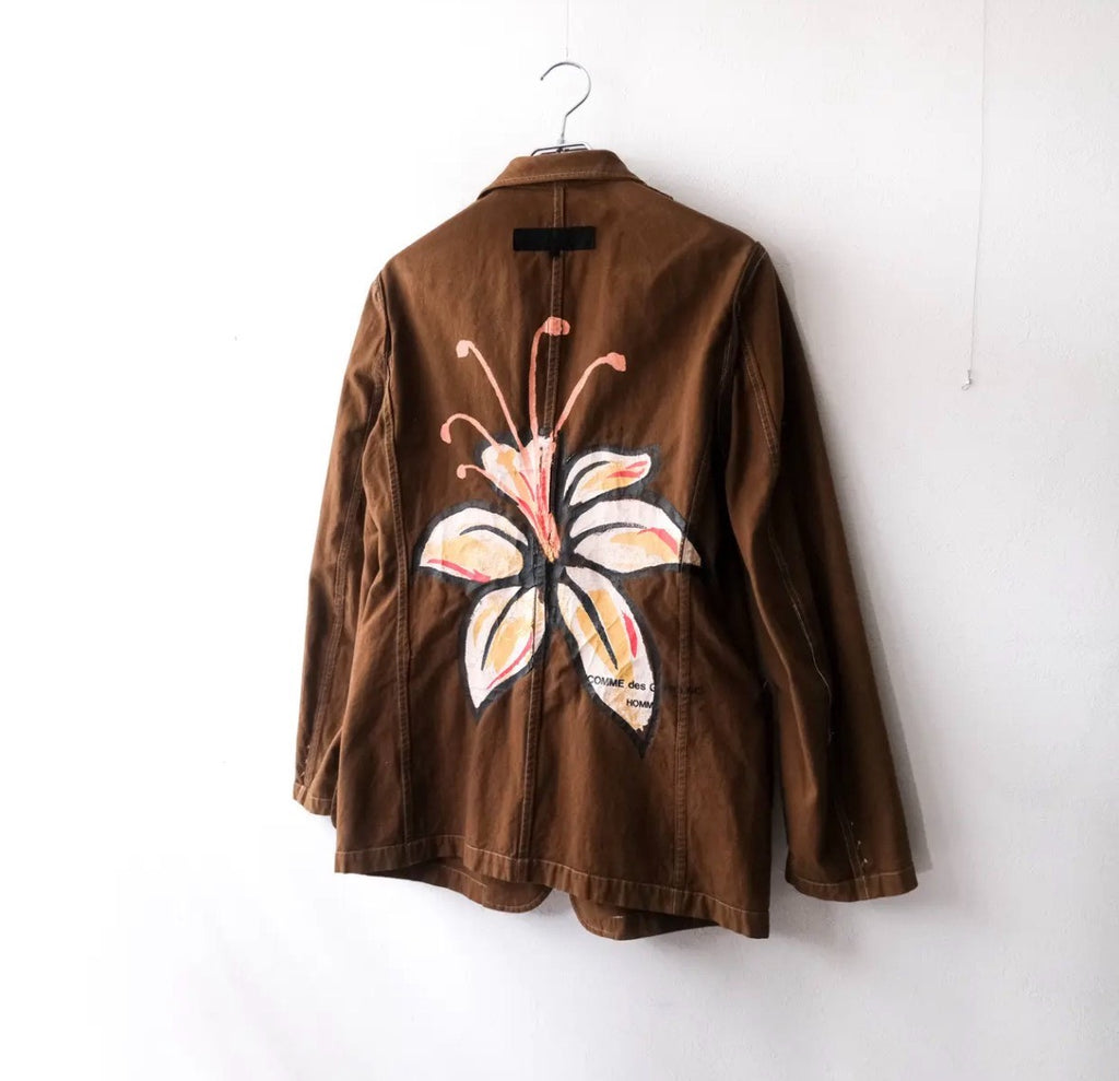 Comme Des Garçons SS02 Floral Print Suit Jacket