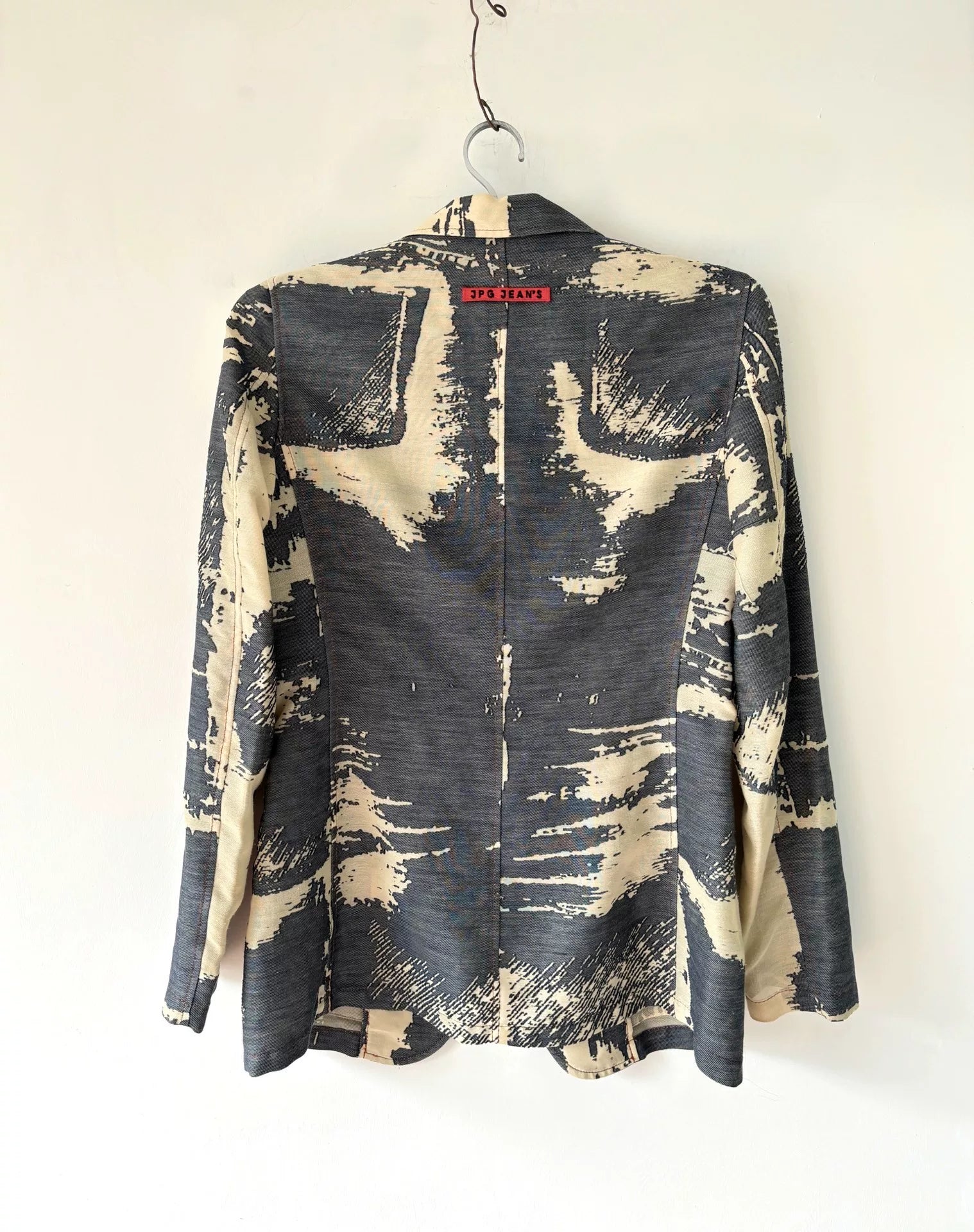 Jean Paul Gaultier 90s Archive Brush Print Blazer