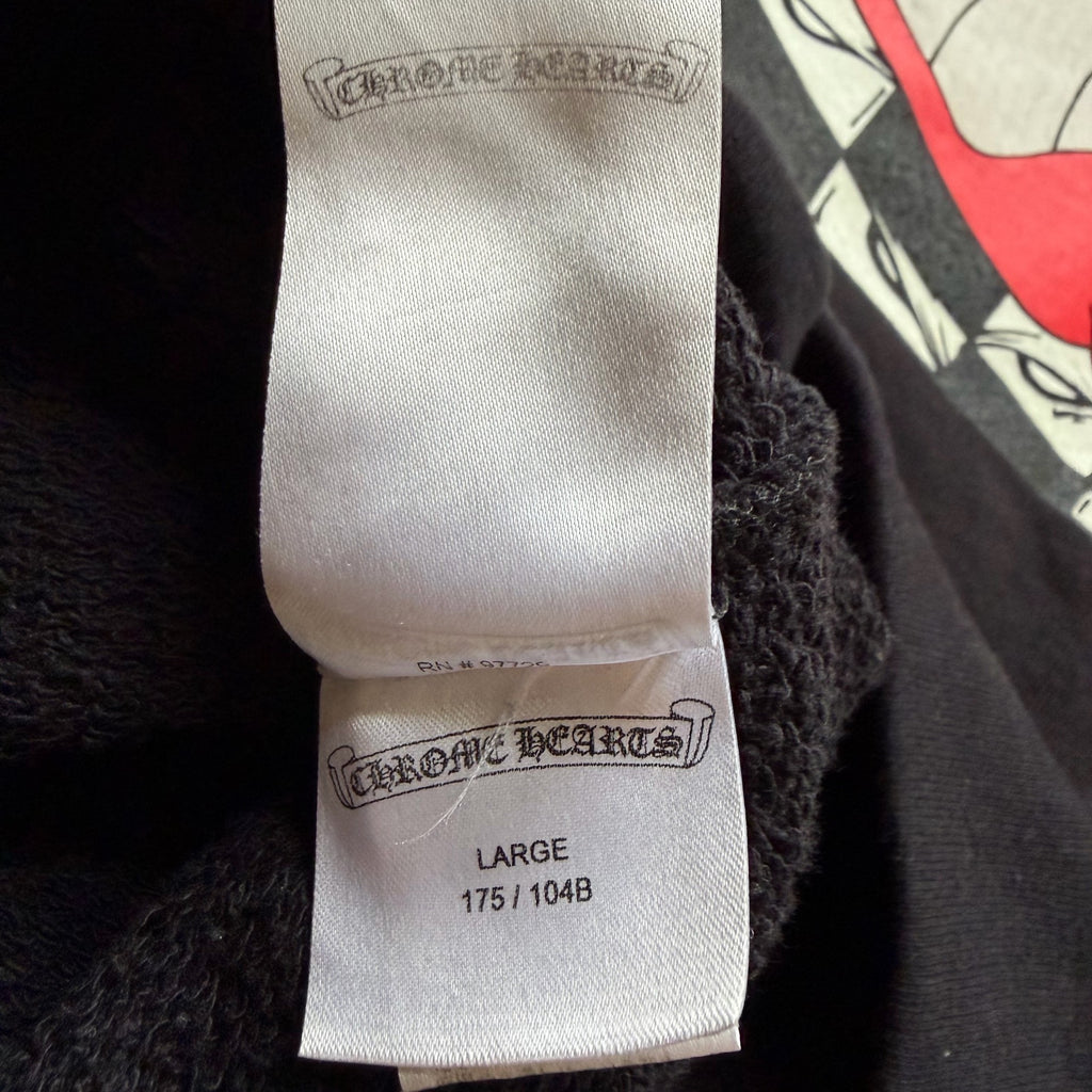 Chrome Hearts Croco Heart Black Matty Boy Collaboration Floral  Sweatshirt