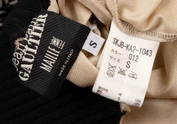 Jean Paul Gaultier Vintage Black Geometric Skirt