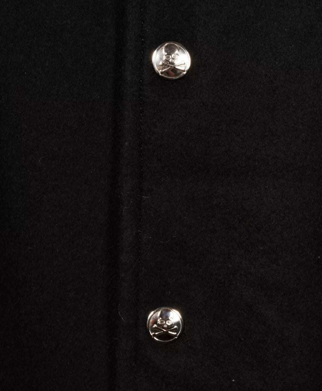 Mastermind Japan Theater8 Rolling Stones Wool Varsity Black Jacket