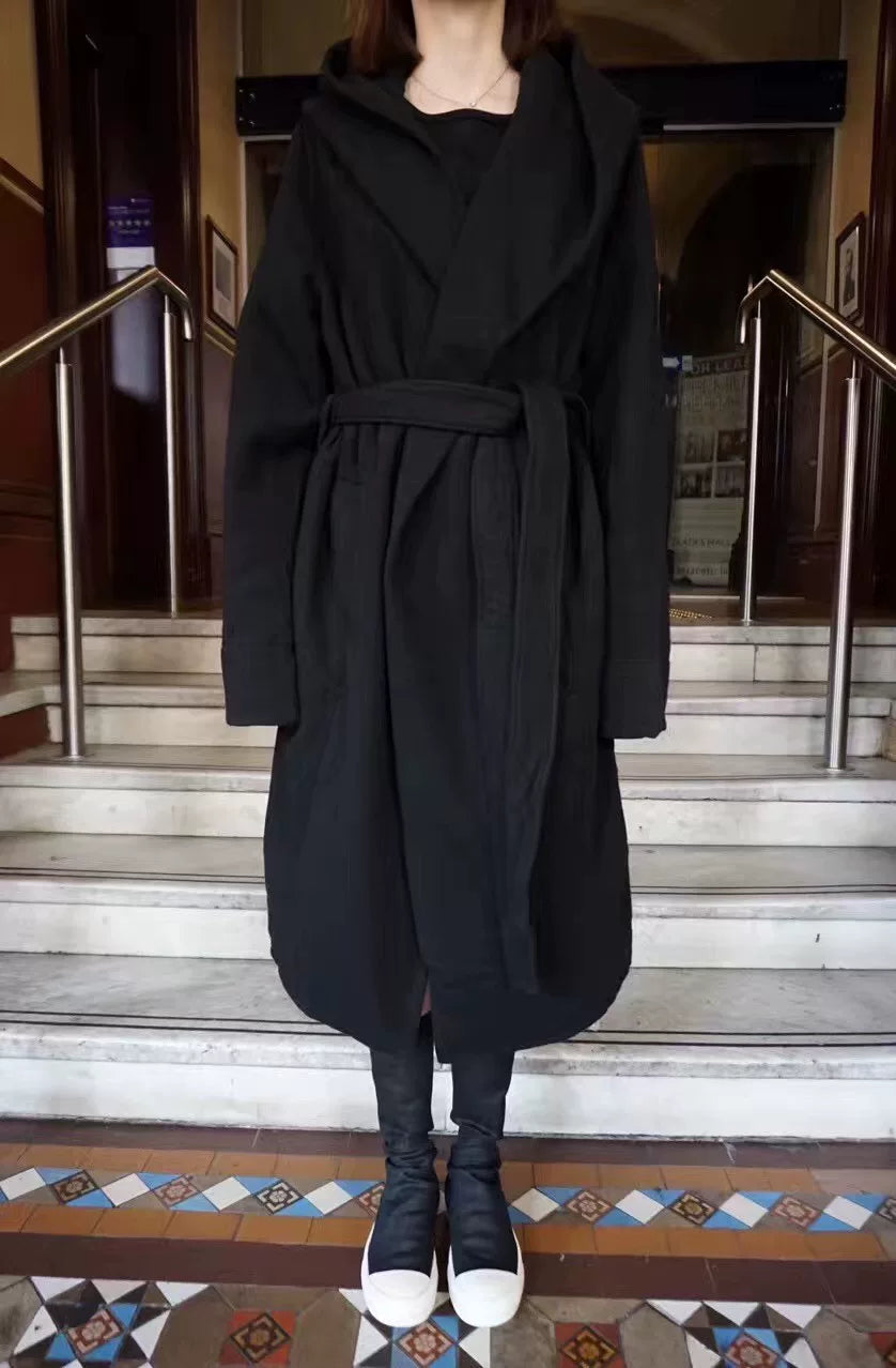 Rick Owens DRKSHDW Black Coated Fabric Sock Boots