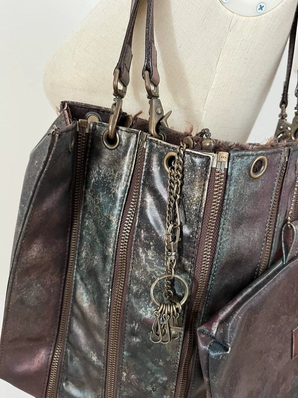 Jean Paul Gaultier Jade Beetle Deconstructed Handbag