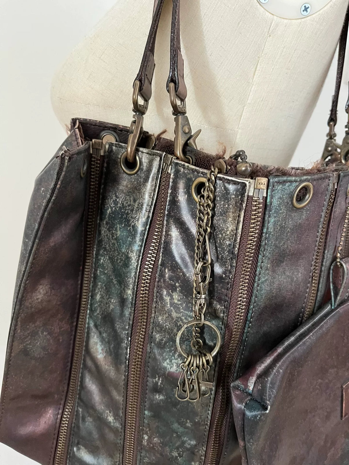 Jean Paul Gaultier Jade Beetle Deconstructed Handbag