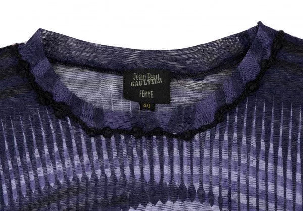 Jean Paul Gaultier Vintage Portrait Mesh Top