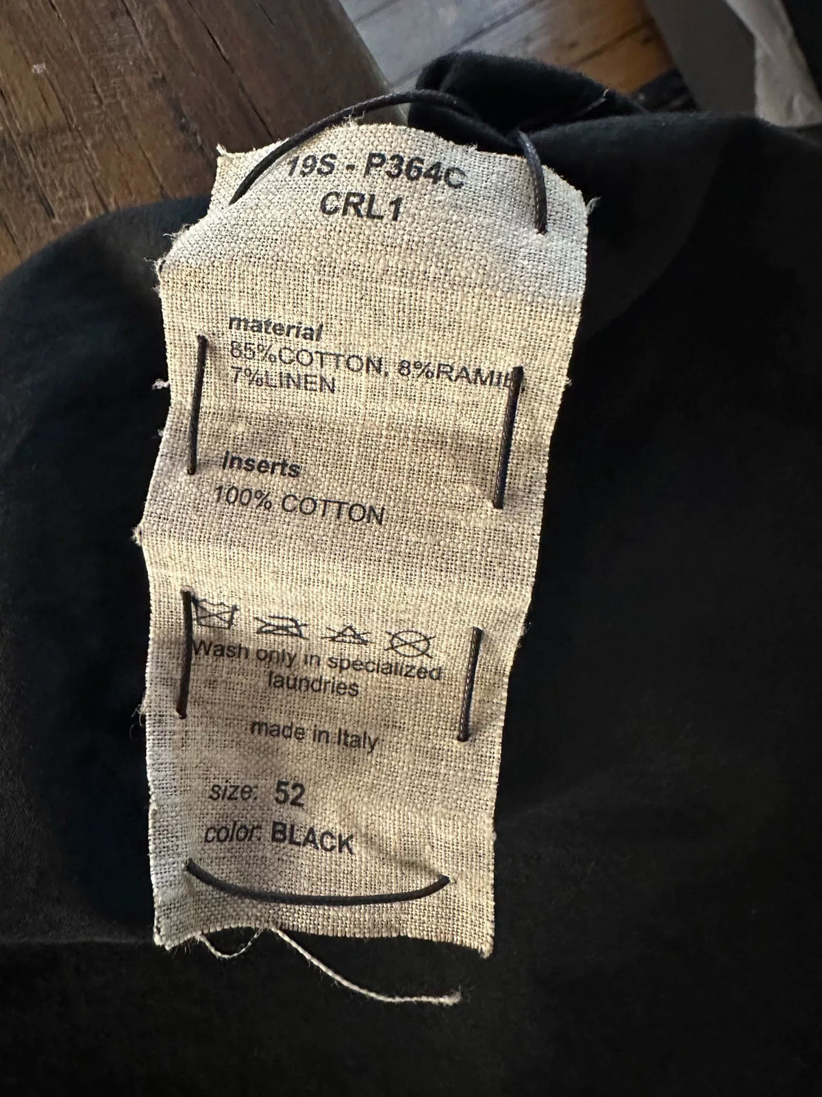 M.A+ SS19 Black Gathered Adjustable Hem Cotton Ramie Linen Trousers