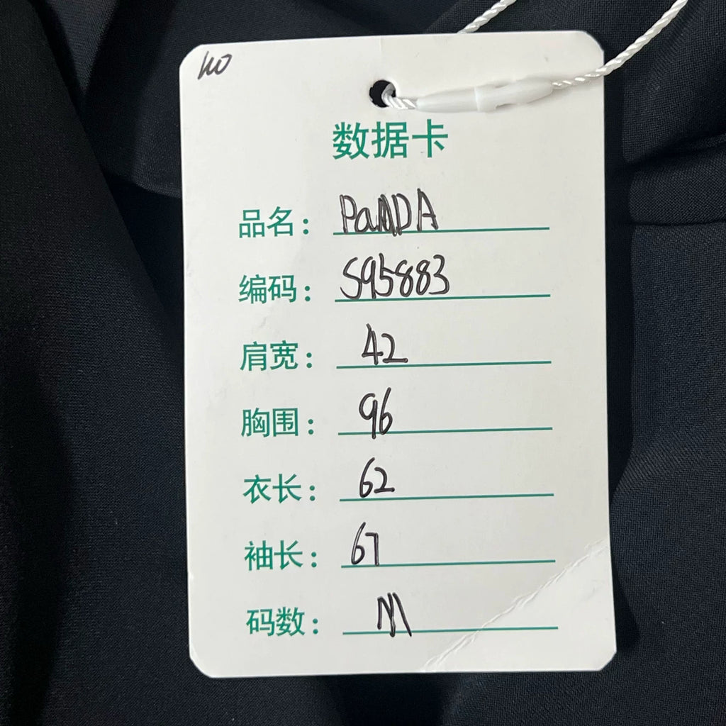 Prada Triangle Logo Turtleneck Long-Sleeve Top
